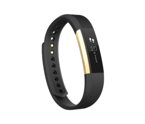 Fitbit Alta Fitness Tracker, Special Edition Gold, Black