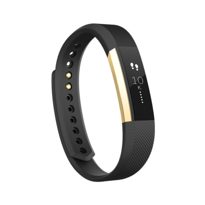 Fitbit Alta Fitness Tracker, Special Edition Gold, Black