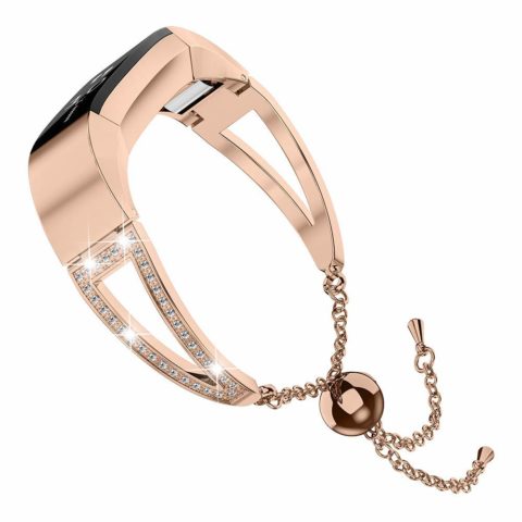 Wearlizer Fitbit Alta and Alta hr bracelet Rose Gold