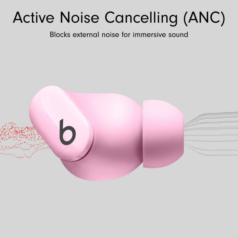 beats studio buds pink noise cancelling